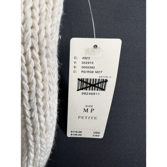 Anthropologie Maeve Short-Sleeve Crew-Neck Tomatoe Sweater Medium Petite - Picture 7 of 8